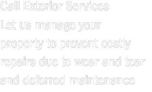 Call Exterior Services.  Let us